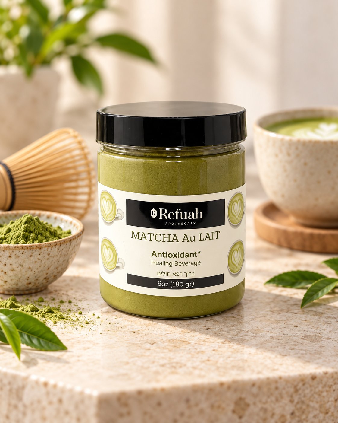 Matcha Au Lait professional product photo